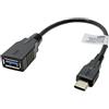 Mobile-Laden OTG Adattatore Cavo compatibile con Doogee Tab E3, USB tipo C a USB, circa 21 cm, per il trasferimento diretto