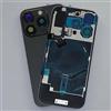 Generico FRECS BACK COVER VETRO SCOCCA POSTERIORE IPHONE 15 PRO/15 PRO MAX COMPLETO + MAGNETE + FLASH + WIRELESS (TITANIO NERO, IPHONE 15 PRO MAX)