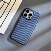 YVWUNH Custodia per telefono in plastica ondulata elettrolitica avanzata per iPhone 16, 15, 14 e 13 Pro Max Plus, cover posteriore rigida in titanio naturale di lusso, blu, per iPhone 13 Pro