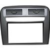 MASTERLINE Mascherina autoradio 2 DIN Kit installazione completo staffe montaggio stereo PURO senza cornice per radio con monitor motorizzato. Colore ANTRACITE.