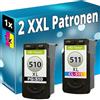 Inkadoo Cartucce d'inchiostro XL compatibili per Canon PG-510 CL-511 PIXMA MX340 MX350 MX410 MX360 MX420