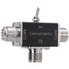 Fafeicy Antenne a 2 Vie Splitter Manuale di Trasferimento Antenne 1 Ingresso 2 Uscita 0-50 MHz 100W SO239 Interfaccia con Guardia di Messa a Terra per Ham Radio CB VHF UHF
