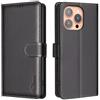 Beajew Cover Compatibile con Xiaomi Redmi 10C, Premium Pelle PU Portafoglio Libro Custodia Protezione Completa Slot Scheda Funzione Supporto,Portafoglio Chiusura Magnetica Cover-Nero