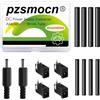 Pzsmocn 48 Pezzi / 12 Set 3,5 * 1,3 mm Gruppo Connettori Adattatore Jack per Cavo di Alimentazione CC Spina Maschio e Presa Femmina 3 Pin con Tubo Termorestringente per il Montaggio su Scheda PCB.