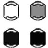 Generico Compatibile con il set di filtri ND for unità aerea DJI O4 Pro, iFlight ND8 ND16 ND32 con lente protettiva UV for parti della fotocamera del drone FPV