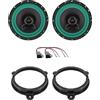 IPNOSIS Kit 2 Casse Anteriori IP-01165 per Dacia Dokker, Lodgy, Logan, Sandero II Dal 2013 In Poi con 2 Supporti Anteriori, 2 Connettori