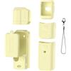 Generic Custodia protettiva in silicone per DJI Pocket 3, custodia protettiva morbida per obiettivo della fotocamera, protezione completa per Osmo Pocket, 3 accessori (set B giallo)