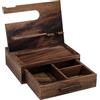 Generico Dock Per Telefono In Legno - Organizer Da Comodino Con Cassetto Portaoggetti, Docking Station Da Scrivania | Regalo Per Il Compleanno Di Marito Papà Uomo, Design Pratico E Durevole, Accessorio