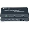 Techly 366617 Estrattore Audio HDMI 2.1 LPCM7.1 Arc 8K Audio 3.5 e Toslink SPDIF Nero