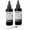 Aomya 2 Bottiglie Nero Universale Tintura Inchiostro Ricarica Kit 100mlx2 per HP Canon Epsn Brother Stampanti Lexmark, Cartucce Compatibili, Cartuccia Ricaricabile CISS Sistema con 1 Siringa