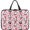 ENEN Custodia Borsa per Laptop Stampa del Panda, 10-17 Pollici Computer Portatile, Impermeabile Custodia Protettiva con Maniglia per Laptop (17'',Rosa 3)