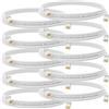 HB-DIGITAL 10 x 3 m cavo patch RJ45 LAN CAT 6 cavo di rete Ethernet fino a 1 Gbps CAT 6 rame professionale U/UTP DSL per pannello patch switch router modem - bianco