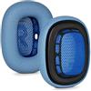 WJIAW Cuscinetti auricolari di ricambio per Apple AirPods Max, in pelle, a prova di sudore, cuscinetti per cuffie Airpod Max, con memory foam e magnete (blu)