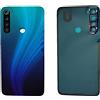 Senza Marchio (KIT) Copri Batteria + biadesivo + lente compatibile per XIAOMI REDMI NOTE 8 / M1908C3JG M1908C3JE M1908C3JH n.1 retro Posteriore Back Cover Retro Scocca + adesivo + lente con cornice (Blu)