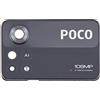 Generico Ricambio compatibile con Xiaomi Poco X4 Pro 5G 2201116pg vetro posteriore vetrino scocca lente obbiettivo + Cornice RING rear fotocamera BACK camera nero