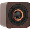 Septpenta Mini Altoparlante Bluetooth, Cabinet a Risonanza di Legno Rilascio Suono Puro, Batteria a Lunga Durata, Smartphone Compatibili, Laptop, Altoparlante Wireless Retrò Portatile per Feste, Viaggi(Noce)