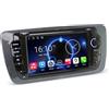 erisin Android 14 Qualcomm 8 Core Autoradio per Seat Ibiza Stereo Bluetooth GPS Navigatore Auto Schermo tattile Senza fili CarPlay Android Auto Wifi Bluetooth 5.1 DSP Canbus DAB+ 4GB RAM + 64GB ROM