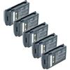 vhbw 5x batteria sostituisce Motorola BTRY-MC32-01-01 per lettore di codici a barre, POS (6800mAh, 3,7V, Li-Ion)