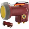 SCHWAIGER 357 Twin Low Noise Blockconverter Sun Protect digitale resistente al calore tappo LNB per parabola satellitare accessori per multi-switch protezione dalle intemperie rosso