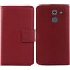 Anybird Rosso Vera Real Pelle Case per Beghelli SLV10 1.7 Custodia Caso Premium Leather Cover Flip Guscio Protettiva Copertina Portafoglio Magnetico Anti Urto e Anti Graffi