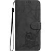 TUUNKMUY Custodia per iPhone 14, antiurto, custodia a portafoglio in pelle PU di alta qualità, motivo gufo goffrato con slot per carte di credito, supporto per visualizzazione chiusura magnetica, custodia per