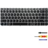 LIAN MO Tastiera retroilluminata di ricambio per HP EliteBook 840 G3/840 G4/745 G3/745 G4/848 G3