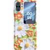 BLOTECH per Oppo Find N2 Flip Cover Astuccio Elegante Oppo Find N2 Flip Fiore Bianco Custodia Ultra Sottile Thin Oppo Find N2 Flip Slim Cases PC Shell Antigraffio Smartphone Case per Oppo Find N2 Flip