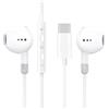 PH26 Auricolari cablati USB-C bianchi compatibili per Motorola Edge 50, auricolari in-ear con microfono e controllo del volume, auricolari stereo HiFi