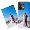Sunrive Personalizzate Cover compatibile con OPPO Reno 8 5G personalizzabile con Foto Testi Frase Logo Disegni e Grafiche Personalizzata, assorbimento degli urti morbido TPU trasparente
