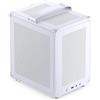 Jonsbo C6-ITX Case PC Mini-Tower Bianco - compatto, Mini-ITX, GPU fino a 255 mm, dissipatore CPU fino a 75 mm, fino a 3 ventole, USB-C I/O frontale