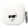 CG MOBILE Karl Lagerfeld KLA3RUNCHH - Custodia per Airpods 3, in silicone, colore: Bianco