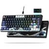 Womier S-K80 Tastiera Meccanica da Gioco 75% con Display LCD TFT a Colori, Tastiera Personalizzata RGB, Sostituibile a Caldo, USB-C per Mac/Win