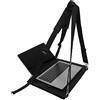 GARMISH Imbracatura per Laptop - Scrivania portatile a mani libere con cinghie regolabili fino a 16 pollici per Computer Portatile, tablet, MacBook, ecc - Completo di Panno in Microfibra