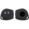Lage [Portachiave] Guscio Cover Chiave in Silicone per Telecomando Auto Suzuki Swift Vitara Jimny Gran Vitara Ignis Alto SX4 Liana Splash Baleno Karimun Wagon R Opel Agila Fiat Sedici 2 tasti (NERO)