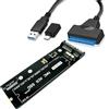 Sintech Scheda adattatore SATA con cavo USB SATA, compatibile per SSD a 18 pin dal 2010 al 2011 MacBook Air A1369 A1370 A1377