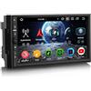 Erisin 8-Core Android 14 4GB+64GB Universal Autoradio 2 Din GPS Navigatore per Nissan 7 pollici Schermo tattile Supporti Bluetooth 5.0 Senza fili CarPlay Android Auto WiFi 4G DSP RDS DVB-T2 OBD2