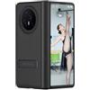TECSHINE Custodia per HONOR Magic V3, Custodia per Cellulare, Cover per Telefono in Pelle per HONOR Magic V 3 -Nero