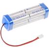 Akkuman.de Akkutechnik vom Fachmann Batteria ad alte prestazioni, 9,6 V/2000 mAh, F2 x 2 x 2 mm, adatta per trasmettitore Futaba AA