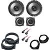 IPNOSIS Kit 4 Casse AXTON AE165 + AE100 per Fiat Bravo dal 2007 in poi con 2 Supporti Anteriori, 2 Supporti Posteriori e 4 Connettori