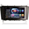 Erisin 8 Pollici 4GB RAM+ 64GB ROM Android 14 Autoradio Navigatore GPS con Schermo di Tocco per Mercedes C/CLK/CLC Classe W203 W209 Supporta Bluetooth CarPlay Android Auto DSP DAB+ WiFi