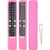 CTRLBETTER Custodia Telecomando in Silicone Compatibile Con TCL RC802NU YUI1 RC802N YUI1 TV Telecomando Copertura Protettiva Antiurto Con un Cordino(Rosa)