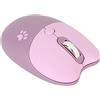 Shanrya Mouse Senza Fili, Mouse Silenzioso, Mouse Wireless 2.4G Presa Comoda Ricevitore USB Mouse Carino Muto Risparmio Energetico Mouse Pc per Bambini per l'home Office (Viola)