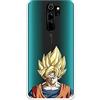 LA CASA DE LAS CARCASAS Custodia per Xiaomi Redmi Note 8 Pro ufficiale di Dragon Ball Goku Super Saiyan per proteggere il tuo cellulare Custodia in silicone flessibile con licenza ufficiale Dragon Ball