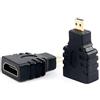 Oiyagai Adattatore Micro HDMI Maschio a HDMI Femmina, Connettore Coupler HDMI con Contatti Placcati Oro per Estensione e Conversione Segnale Video, 2 Pezzi