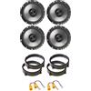 IPNOSIS Kit 4 Casse AXTON AE165 per Alfa 147/159 da 165mm con 2 Supporti Anteriori, 2 Posteriori e 4 Connettori