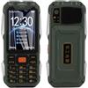 Jectse Telefono Robusto, Telefono Cellulare per Anziani con Tasti Grandi, Telefono Cellulare per Anziani con Suono Forte, con Doppio LED, Quattro Schede Quattro in Standby, Batteria
