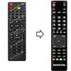 Remote 5182 * Telecomando compatibile per Nordmende nd32n2700t - nd20n2100tps già programmato