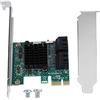 Estink Scheda di Espansione PCIE a SATA 3.0, 4 Porte, 6 Gbit/s, Compatibile con XP/2003/Vista/Win7/Win8/Win10