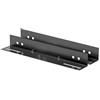 Mach Power Guida Laterale a L per Armadi Rack 600mm, Confezione da 2 Pezzi, Struttura in Metallo, Colore Nero, Supporto Laterale Universale per Server e Accessori Rack 19 (AR-LR600)