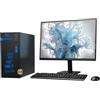 VOKOT Postazione Completa, PC Fisso Desktop con Monitor 24, Intel Core i7, 16GB RAM, SSD 500GB, Windows 11 Pro, Office 2019, Tastiera Mouse e penna wifi omaggio, per casa, ufficio, lavoro